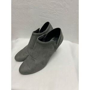 Jasmin Grey Faux Suede Ankle Boot Size 12